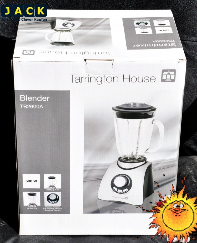 STANDMIXER EDELSTAHL TB2600A Mixer Ice Crusher 1,5L Impulsfunktion 600