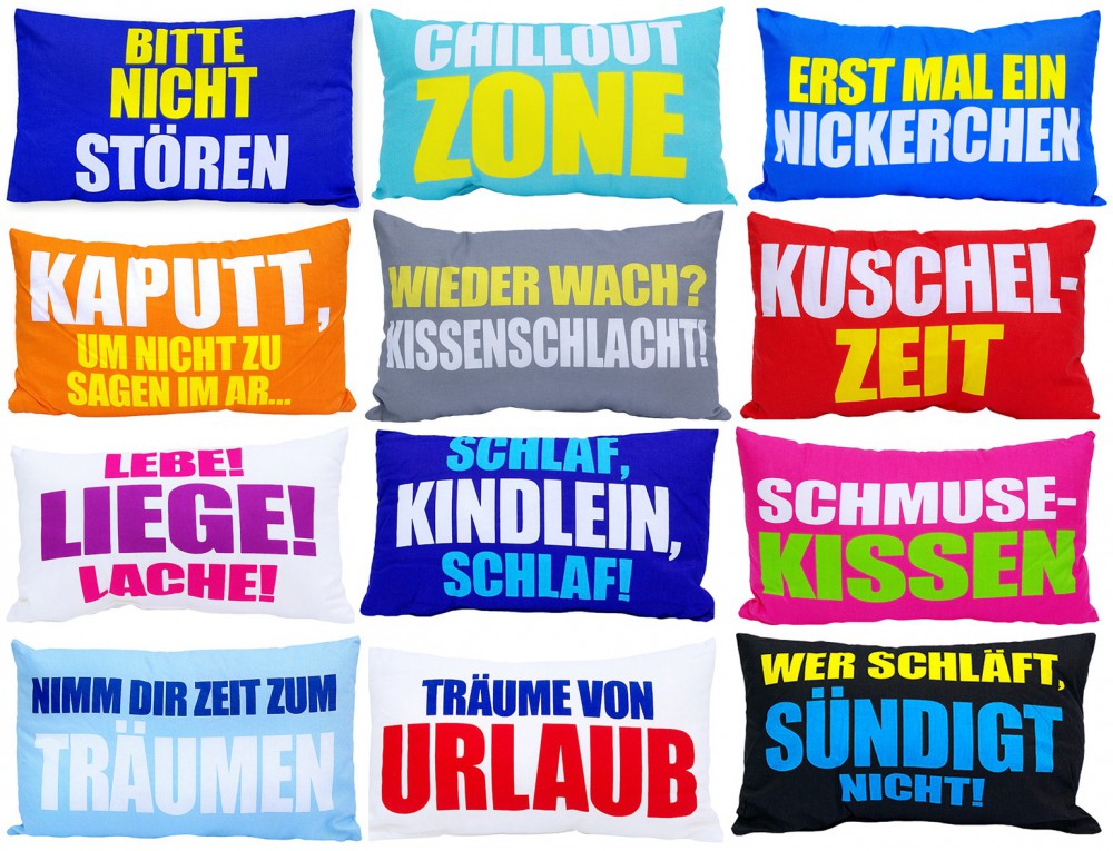 garden blog Kissen Mit Lustigen Spruchen